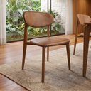 Ver imagem 3 de Kit com 6 Cadeiras para Sala de Jantar Estofadas em Madeira Maciça Cloe Yescasa
