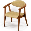 Ver imagem 4 de Cadeira Estofada para Sala de Estar e Recepção Cecília L02 Couríssimo Casco Fendi - Lyam Decor