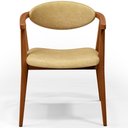 Ver imagem 5 de Cadeira Estofada para Sala de Estar e Recepção Cecília L02 Couríssimo Casco Fendi - Lyam Decor