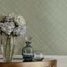 Papel de Parede Texturizado Chevron Verde Vinilico Lavável+ Cola para Aplicação 4051 - 1