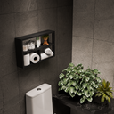 Ver imagem 4 de Nicho para Banheiro Lavabo Atenas Preto 50 x 30cm