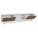 Ver imagem 6 de Rack para TV até 80 Polegadas 218 cm 2 Portas Branco/Rustic Stella Madesa
