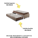 Ver imagem 7 de Bicama Box para Dois Colchões Solteiro 88x188 Linho