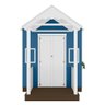 Casinha de Brinquedo Mdf com Varanda Artesanal Branco/azul L12 - Gran Belo Casinha Infantil - 6
