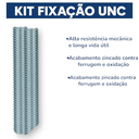 Ver imagem 4 de Kit 2 Barra Roscada Zincada de 1 Metro Unc Stein 1/2