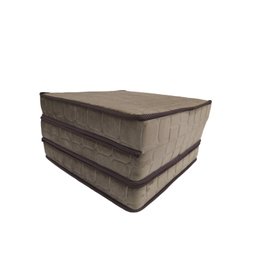Puff Multiuso Solteiro Marrom 3em1 D33 1,80x0,60x0,10 - 3