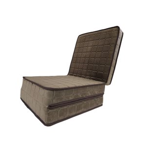 Puff Multiuso Solteiro Marrom 3em1 D33 1,80x0,60x0,10