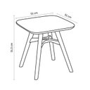 Ver imagem 3 de Mesa Infantil Quadrada 51,5cm x 51cm Pipa Verde/Menta