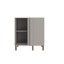 Ver imagem 4 de Balcão Canto Reto para Cozinha 87x90 cm Valência Cinza Claro 100% MDF Casamia