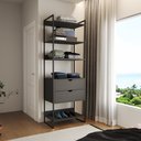 Ver imagem 1 de Modulo Closet Industrial com Gaveta Ferro Preto Preto