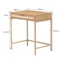 Ver imagem 5 de Escrivaninha Square 1 Gaveta Tauari Telinha Rattan