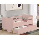 Ver imagem 1 de Cama Infantil Bicama Ceciliarosa de Mdf com Auxiliar Montessoriana Proteção Lateral