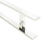 Puxador Portas Duplo Aço Inox Polido Clean 1,2 m para portas: pivotantes/madeira/vidro temperado/por - 2