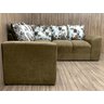 Sofá Canto Bege com Floral 607/90 Belo - 2