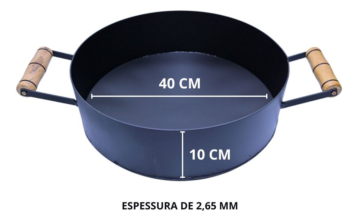 Disco de Arado 40 Cm Borda Alta 10 Cm com Tampa - 2