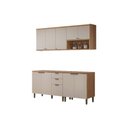 Ver imagem 7 de Cozinha Completa Selene 4 Peças (2balcões+2aéreos) Cp22 Jequitiba/off White Fosco - Linea Brasil