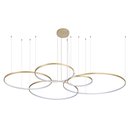 Ver imagem 3 de Lustre Pendente Nordecor Daire 2527 Dourado Led Bivolt