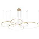 Ver imagem 1 de Lustre Pendente Nordecor Daire 2527 Dourado Led Bivolt