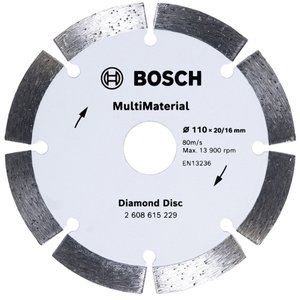 Disco de Corte Diamantado Multimaterial Segmentado - 2608615229-000 - Bosch