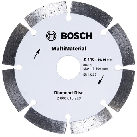 Disco de Corte Diamantado Multimaterial Segmentado - 2608615229-000 - Bosch