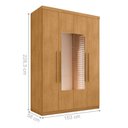 Ver imagem 4 de Guarda Roupa 4 Portas com Espelho Carimã Naturalle