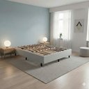 Ver imagem 6 de Cama Box Base Queen Size 156x197 Desmontável Tecido Premium 100% Madeira - Nova Cama