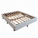 Ver imagem 1 de Cama Box Base Queen Size 156x197 Desmontável Tecido Premium 100% Madeira - Nova Cama