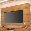 Ver imagem 1 de Painel para TV 80 pol Orgânico 200cm Ermione B01 Cinamomo - Lyam Decor