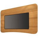 Ver imagem 3 de Painel para TV 80 pol Orgânico 200cm Ermione B01 Cinamomo - Lyam Decor