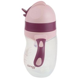 Copo Anatomico com Canudo de Silicone 220ML Clingo - GATO - 4