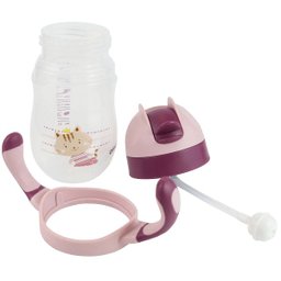 Copo Anatomico com Canudo de Silicone 220ML Clingo - GATO - 2