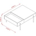Ver imagem 5 de Mesa de Centro Dennis Retangular MDF Metal Pintado 84cm Madetec Móveis