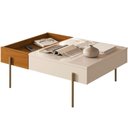 Ver imagem 1 de Mesa de Centro Dennis Retangular MDF Metal Pintado 84cm Madetec Móveis