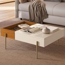 Ver imagem 3 de Mesa de Centro Dennis Retangular MDF Metal Pintado 84cm Madetec Móveis