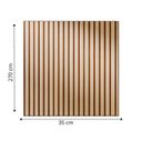 Ver imagem 5 de Painel Ripado Flex Gold Fit Mdf Comum 18mm Caixa P
