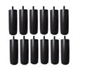 Ver imagem 1 de Kit de 12 Pés para Cama Box ou Baú Queen King 12 Cm de Altura Tdc Madeira Maciça Cor:preto