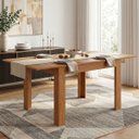 Ver imagem 2 de Mesa Jantar Tampo Extensível 4 a 6 Lugares Dalla Costa Mdf Cor:freijó