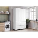 Ver imagem 1 de Armário Multiuso Lavanderia Rainha C/ 4 Portas e 4 Gavetas 140cm Branca - Nesher