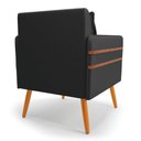 Ver imagem 5 de Kit 02 Poltronas Mari Corino Pés Palito Castanho - D’Rossi Preto