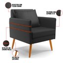 Ver imagem 6 de Kit 02 Poltronas Mari Corino Pés Palito Castanho - D’Rossi Preto