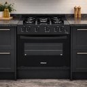 Ver imagem 2 de Fogão de Embutir 5 Bocas Picasso Line Preto Fosco Gás Glp com Forno Pcel560 - Venax 30260