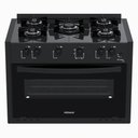 Ver imagem 1 de Fogão de Embutir 5 Bocas Picasso Line Preto Fosco Gás Glp com Forno Pcel560 - Venax 30260