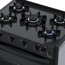 Ver imagem 5 de Fogão de Embutir 5 Bocas Picasso Line Preto Fosco Gás Glp com Forno Pcel560 - Venax 30260