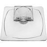QUADRON CENTRO MESA 10x29x29cm CRISTAL ECO TRANSP NH - 6