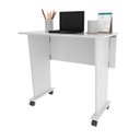 Ver imagem 2 de Mesa Dobrável com Rodizio Office 73x80 Cm Me4117 Branco