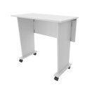 Ver imagem 7 de Mesa Dobrável com Rodizio Office 73x80 Cm Me4117 Branco