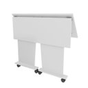 Ver imagem 5 de Mesa Dobrável com Rodizio Office 73x80 Cm Me4117 Branco