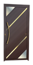 Ver imagem 1 de Porta Lambril Oasis c/Puxador e. Super Marrom Corten Dourado 90 Brimak
