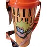 Copo com Canudo Fita Cordão Naruto Uzumaki 1000ml - Laranja - 3