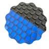 Capa Térmica Piscina 6x3 300 Micras+ Proteção Uv BLACK/BLUE - 1